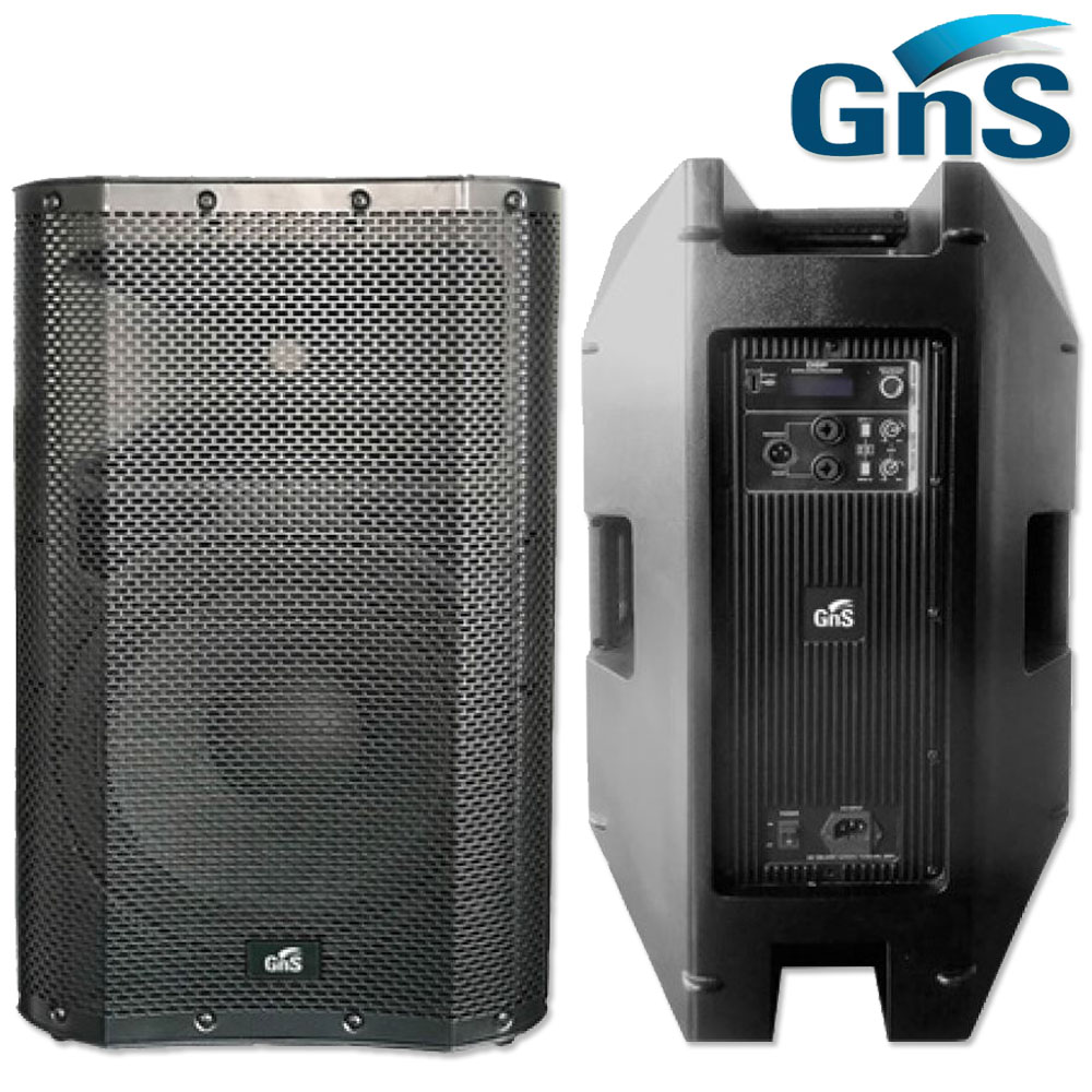 GSA-12 지앤에스 12인치 액티브 스피커 최대 1000W, DSP 내장, 3밴드 EQ