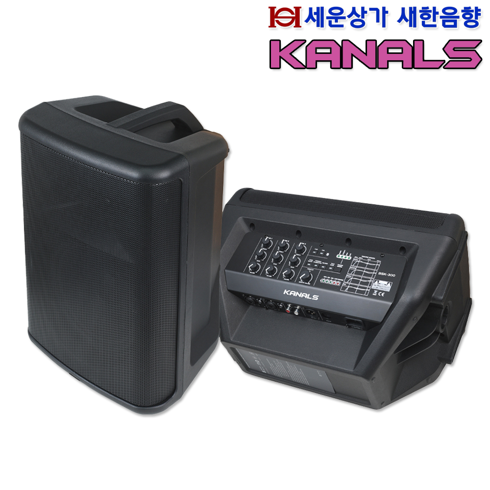 BSK-300 카날스 충전겸용 기타 앰프, TWS 기능, 블루투스, 리버브, DSP 내장, BSK300